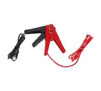 Gatuida Lot de 2 Câbles de Démarrage Pince Crocodile pour Clôture Électrique Solaire, Fils de Connexion Rouge et Noir Résistants Extérieur, Accessoires pour Ferme et Jardin, Câble