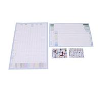 Gatuida Lot de 2 Calendriers Muraux Annuels 2026 Format Jumbo Version Horizontale et Verticale Surface Inscriptible Réutilisable Calendrier de Bureau et Scolaire pour Organisation