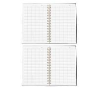 Gatuida Lot de 2 Carnets de Comptes à Couverture PP Pages Lignées Horizontales Format A4 Outil de Suivi des Dépenses Professionnelles et Gestion Budgétaire Personnelle Registre
