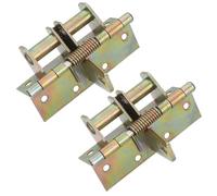 Gatuida Lot de 2 charnières à ressort à fermeture automatique pour fenêtres et portes - Réduction du bruit et installation facile pour la maison, le bureau et les écoles - Couleur Doré