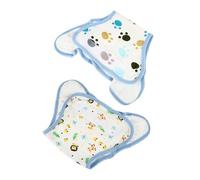 Gatuida Lot de 2 Couches Réutilisables en Coton pour Bébé, Couches D’apprentissage à Bandes Adhésives, Taille Moyenne, Motifs Animaux, Confort Respirant pour Entraînement la Propreté