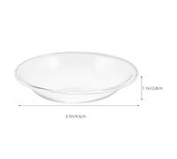 Gatuida Lot de 2 Coupelles en Verre Transparentes pour Chauffe-Cire Plateau Aromatique Chapeau Naturel Accessoire Compatible Huiles Essentielles et Fondants Parfumés Petit Plat pour