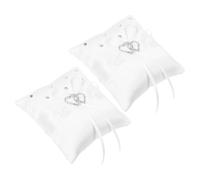 Gatuida Lot De 2 Coussins Décoratifs pour Bagues, Souvenirs Et Accessoires De Fête. Élégants Et Pratiques, Ils sont Parfaits pour Anniversaires, Fiançailles Et Autres Occasions