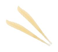 Gatuida Lot de 2 Cuillères à Oreilles en Silicone Souple Forme Feuille Grattoir Cérumen Ergonomique pour Adultes Outil Portable de Nettoyage Doux des Oreilles Voyage et Usage Quotidien