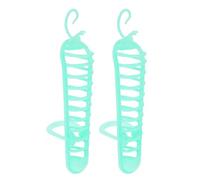 Gatuida Lot de 2 Distributeurs de Millet Creux Verts pour Cage à Oiseaux avec Crochet Adaptable - Mangeoires pour Perruches et Perroquets Récipient de Nourriture Interactif et Solide