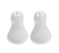 Gatuida Lot de 2 Distributeurs en Céramique Blanche pour Condiments et Fromage, Organisateur Cuisine Élégant Rangement Épices, pour Décor de Restaurant ou Table à Manger