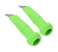 Gatuida Lot de 2 Embouts en Acier Tungstène Universels Verts pour Bâtons de Randonnée et Ski Pointes Résistantes à l'usure Accessoires de Rechange pour Marche sur Glace et Alpinisme