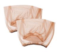 Gatuida Lot de 2 Filets Anti-insectes Portables en Maille Respirante Jaune Doré, Accessoire de Randonnée et Pêche pour Tête, Protection Moustiquaire Légère pour Plein Air et Camping