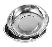 Gatuida Lot De 2 Gamelles pour Animaux De Compagnie en Acier Inoxydable 20 Cm Résistantes à l'usure, Multifonctions pour Chatons Et Chiots, Bol Pratique Anti-Renversement pour Usage Quotidien