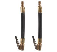 Gatuida Lot de 2 gonfleurs de pneus en cuivre : pompe à pneu, mandrin de gonflage rapide, adaptateur de tuyau, mandrin à air pour pneus de voiture, vélo, accessoires d'entretien