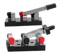 Gatuida Lot de 2 interrupteurs à couteau simples - Interrupteur à couteau à double et simple pôle pour expériences de physique - Accessoires de laboratoire pour l'enseignement des sciences en