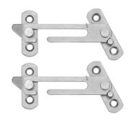 Gatuida Lot de 2 limiteurs d'ouverture de fenêtre à battants et coulissantes en Acier Inoxydable, Dispositif de Protection pour Enfants, pour Usage résidentiel.