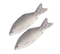Gatuida Lot de 2 Modèles Réalistes de Poissons en Polyuréthane Souple, Figurines Simulées Décoratives pour Bureau et Chambre, Statuettes D’Animaux Marins Éducatives et Décoratives