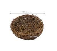 Gatuida Lot de 2 Nids d'oiseaux en Rotin Tressé à la Main 12 CM Nid Décoratif Léger et Naturel pour Jardin Terrasse ou Arbre Accessoire Artisanal Rustique pour Petits Oiseaux