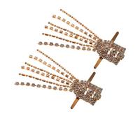 Gatuida Lot de 2 Pendentifs Pompon en Alliage et Strass, Décoration de Chaussures et Vêtements Diy, Ornement Carré Cristal, Accessoires Féminins pour Paquet et Bottes