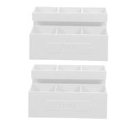 Gatuida Lot De 2 Présentoirs À Fruits Miniatures en Plastique pour Maison De Poupée, Présentoir À Collations pour Accessoires D'épicerie, Décoration De Meubles De Maison De Poupée