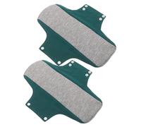 Gatuida Lot de 2 Protections Post-partum Lavables en Coton Ultra-fin 22x28 Cm Vert, Serviettes Hygiéniques Réutilisables Anti-fuites pour Incontinence Féminine et Soins de Maternité