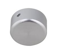 Gatuida Lot de 2 sets de Couvre-Clous en Alliage d'Aluminium Argenté pour Pédale d'Effet de Guitare 3 Vis et 1 Poignée Protection Antidérapante pour Pédale Footswitch Accessoire Solide