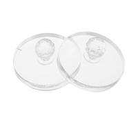 Gatuida Lot de 2 tampons de pression pour fard à joues et fard à paupières - Outil de réparation de poudre cosmétique pour surligneur de sourcils - Tampon rond de 5,7 cm