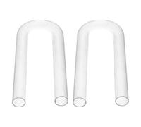 Gatuida Lot de 2 tubes de séchage en forme de U, tubes de dessiccation en | Tube de séchage en forme de U, tube en verre professionnel pour laboratoire, pour dessiccation, séchage de gaz et analyses