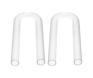Gatuida Lot de 2 tubes de séchage en forme de U, tubes de dessiccation en | Tube de séchage en forme de U, tube en verre professionnel pour laboratoire, pour dessiccation, séchage de gaz et analyses