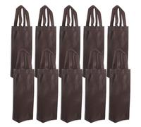 Gatuida Lot de 20 Paquet Cabas pour Bouteille de Vin en Tissu Non Tissé Café Pochettes Réutilisables avec Poignée Adaptées pour Vin Bière et Whisky pour Présents Fêtes et Transport