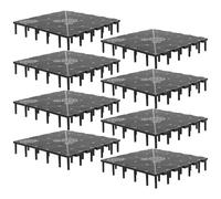 Gatuida Lot de 20 Plaques Filtrantes en PVC pour Aquarium, Installation à Emboîtement, Perméabilité d'eau, pour L'élevage de Poissons Marins et Grands Poissons Dragons