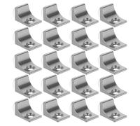 Gatuida Lot de 20 Supports D’Étagères en Alliage de Zinc Clips Antidérapants pour Étagères de Placard en Verre Chevilles Robustes pour Meubles Cuisine Usage Intérieur Fixation
