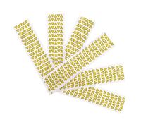 Gatuida Lot de 200 Étiquettes d'Avertissement de Sécurité Électrique Triangulaires Jaunes 1 CM Autocollants Adhésifs Haute Adhérence pour Prévention du Choc Électrique Panneaux de