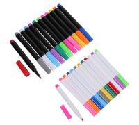 Gatuida Lot de 24 Marqueurs Liquides Effaçables à Sec pour Tableau Led, Fenêtres et Verre, Encre Fluorescente Multicolore, Pointe Fine, Stylos à Dessin sans Poussière pour Bureau