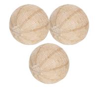 Gatuida Lot de 3 Abat-jours Suspendus en Toile de Jute 25 Cm, Abat-jour Globe en Lin Naturel pour Lanternes Décoratives, Lampes Rustiques pour Mariage, Garden-party et Décoration