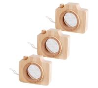 Gatuida Lot de 3 appareils Photo factices en Bois : kaléidoscope à facettes Multiples en Forme de nid d'abeille pour Enfants pour l'apprentissage et Les Jeux Pendant Les