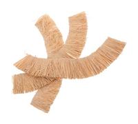 Gatuida Lot de 3 Bandes de Remplacement pour Toiture en Chaume Synthétique, Toit en Gazon Artificiel 5x20cm pour Micro-Paysage DIY, Matériaux de Construction Miniatures pour Décors de Mini-cabanes