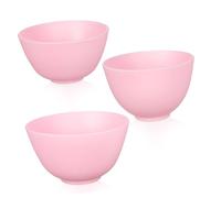 Gatuida Lot de 3 Bols en Silicone pour Masques Faciaux Outils DIY de Beauté Anti-Dérapants Faciles à Nettoyer pour Soins Peau à Domicile
