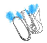 Gatuida Lot de 3 Brosses Flexibles Longues pour Nettoyage Canalisations, Brosse de Nettoyage Extra Longue en Plastique Bleu, Kit pour Évier la Cuisine, et Salle de Bain, Déboucheur