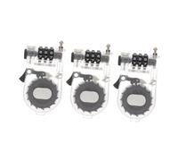 Gatuida Lot de 3 Cadenas Codés Antivol pour Snowboard et Vélo Câble en Acier Rétractable Transparent Blanc Portable et Léger Protection Sécurisée pour Équipement Sportif en Extérieur