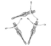 Gatuida Lot de 3 Figurines du Christ en Métal Argenté Antique 54 CM - Sculptures Murales Solides pour Décoration Religieuse Catholique Ornement Croix DIY pour Maison Église et Noël