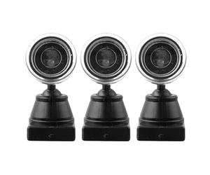 Gatuida Lot de 3 Mini Lampadaires Verts LED Modèle Miniature de Feu de pour Décor Paysager Applique Murale Miniature pour Maison de Poupée Accessoire Modélisme Ferroviaire Décoration