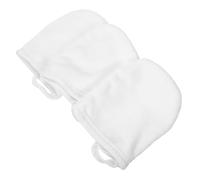 Gatuida Lot De 3 Moufles Démaquillants Épais Blancs, Lingettes De Nettoyage Visage Lavables, Accessoires De Soins Pour Démaquillage Quotidien
