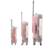 Gatuida Lot de 3 Valisettes de Rangement pour Faux Cils Rose Mini et Grand Formats Organisateur de Cils de Voyage Étanche à L'Humidité Trousse ABS Résistante pour Maquillage