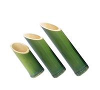 Gatuida Lot de 3 Vases en Bambou Naturel 4-5 CM Diamètre Hauteur 20-25-30 CM Tubes Décoratifs pour Arrangements Floraux Centres de Table Mariage et Décoration Intérieure