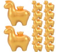 Gatuida Lot de 30 Mini Figurines de Chevaux dorés - Figurine de Cheval Miniature avec - Statuette représentant Un Animal du Zodiaque Chinois - Décoration pour et Voiture pour Le Nouvel an Chinois