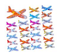 Gatuida Lot de 30 Petits Planeurs Colorés à Assembler, Jouets Avion pour Garçon et Filles, Modèles D’Avions DIY, Jouets à Lancer pour Jeu en Plein Air, Activités Créatives et Éducatives