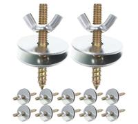 Gatuida Lot de 30 vis de Fixation pour Cage à Oiseaux en métal, vis et écrous pour Cage à Petits Animaux, matériel de Fixation pour perchoir, boulons de pour Maison de Hamster, connecteur