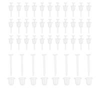 Gatuida Lot de 300 Paires de Fermoirs Transparents Souples pour Boucles d'Oreilles à Clous Embouts Sécurisés pour Oreilles Sensibles Protège-Oreilles Percés Accessoires DIY pour Femmes
