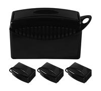 Gatuida Lot de 4 applicateurs de produit lustrant pour pneus, tampons éponges de lustrage et de cire pour pneus plats avec couvercle, applicateurs en mousse réutilisables pour le polissage et le