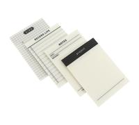 Gatuida Lot de 4 Blocs-notes Adhésifs Transparents Pet, 50 Feuilles par Bloc 9,5 X 7 Cm, Papier Mémo Réutilisable, pour Bureau, École et Prises de Notes Rapides