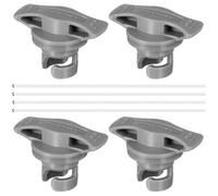 Gatuida Lot de 4 Bouchons de Valve d'air Gonflable 8 Trous en Caoutchouc pour Bateau Pneumatique Kayak Canoë Accessoires Étanches Résistants Compatibles Sports Nautiques