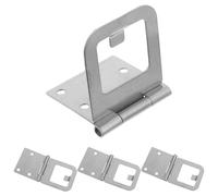 Gatuida Lot de 4 Charnières de Fenêtre Moustiquaire en Acier Inoxydable Argenté Verrou Coulissant pour Porte Moustiquaire Patio Charnières Robustes Résistantes à la Corrosion Usage