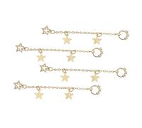 Gatuida Lot De 4 Clous D'ongles Noeud En Alliage Pendentif Pompon Cœur, Décorations Pour Manucure Diy, Accessoires Nail Art Pour Femmes Élégantes, Pour Créations Artistiques Ongles